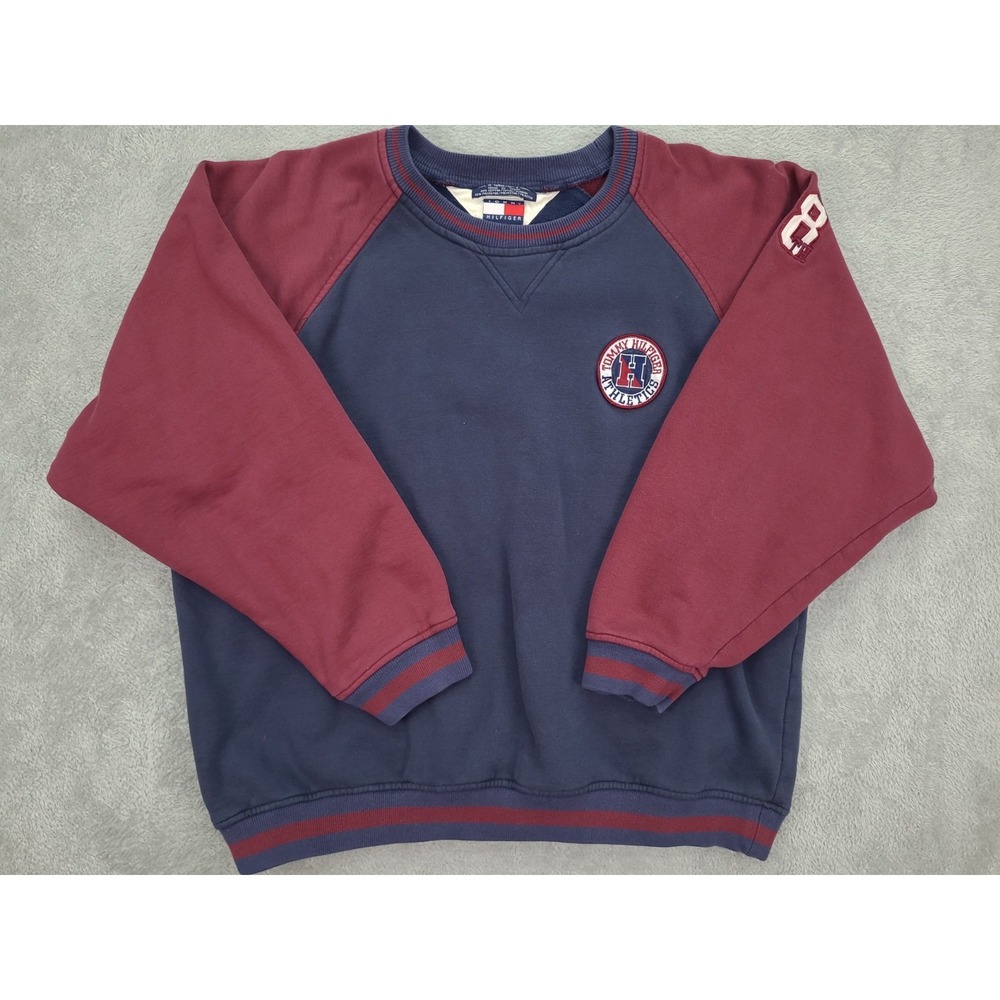 Vintage 90's Tommy Hilfiger Athletics Crewneck Sweatshirt Mens Sz XL Heavyweight